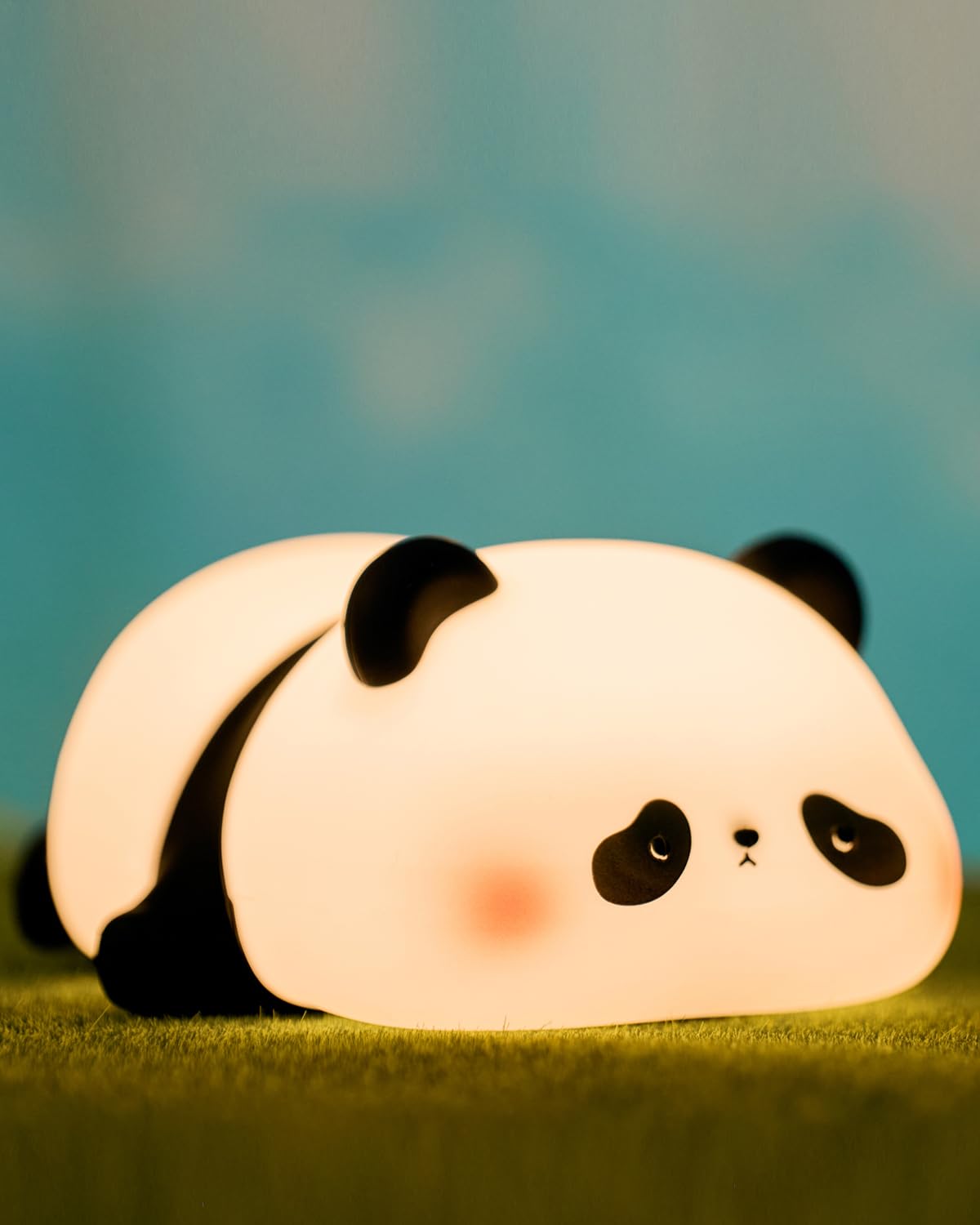 Panda Night Lights For Kids Cute Animal Silicone Timing Rechargeable Lamp Cartoon Panda Bedroom Decoration Kids Boys Girls Gift