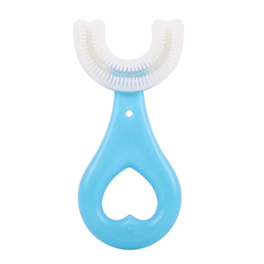 1 PC - 360 Degree U-Shaped Baby Toothbrush Children Child Toothbrush Teethers Baby Brush Silicone Kids Teeth Oral Care Cleaning (With Box)(random color)