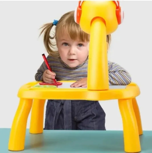 LED Projector Art Painting Table for Kids