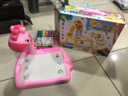 LED Projector Art Painting Table for Kids