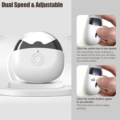 Electric Automatic Nail Clipper,Electric Baby Nail Clippers with Light,Rechargeable Nail Clippers with Catcher, (Random Color)