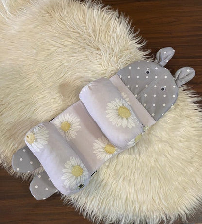 Soft Head Shaping Newborn Pillow For Flat Head Prevention, Breathable & Portable Infant Cushion