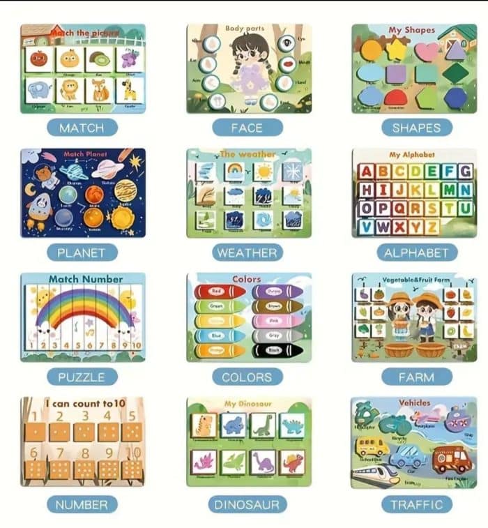 Kids Learning Busy Book