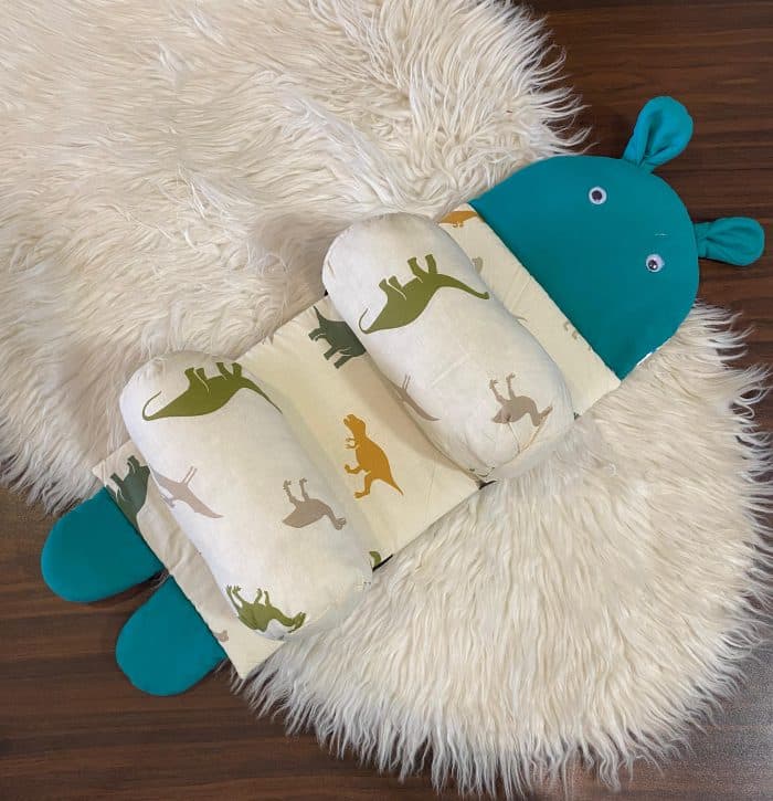 Soft Head Shaping Newborn Pillow For Flat Head Prevention, Breathable & Portable Infant Cushion