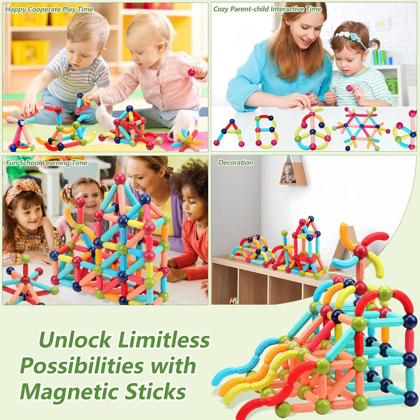 Magnetic Building Blocks Educational Toy